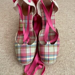 J. Crew Corsica Madras Espadrilles